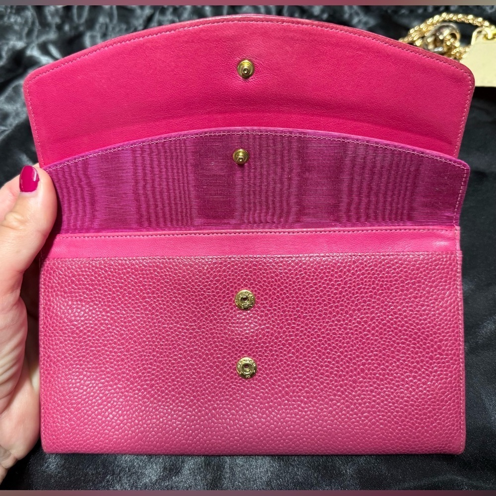 Chanel timeless double flap pink wallet - Picture 7 of 17
